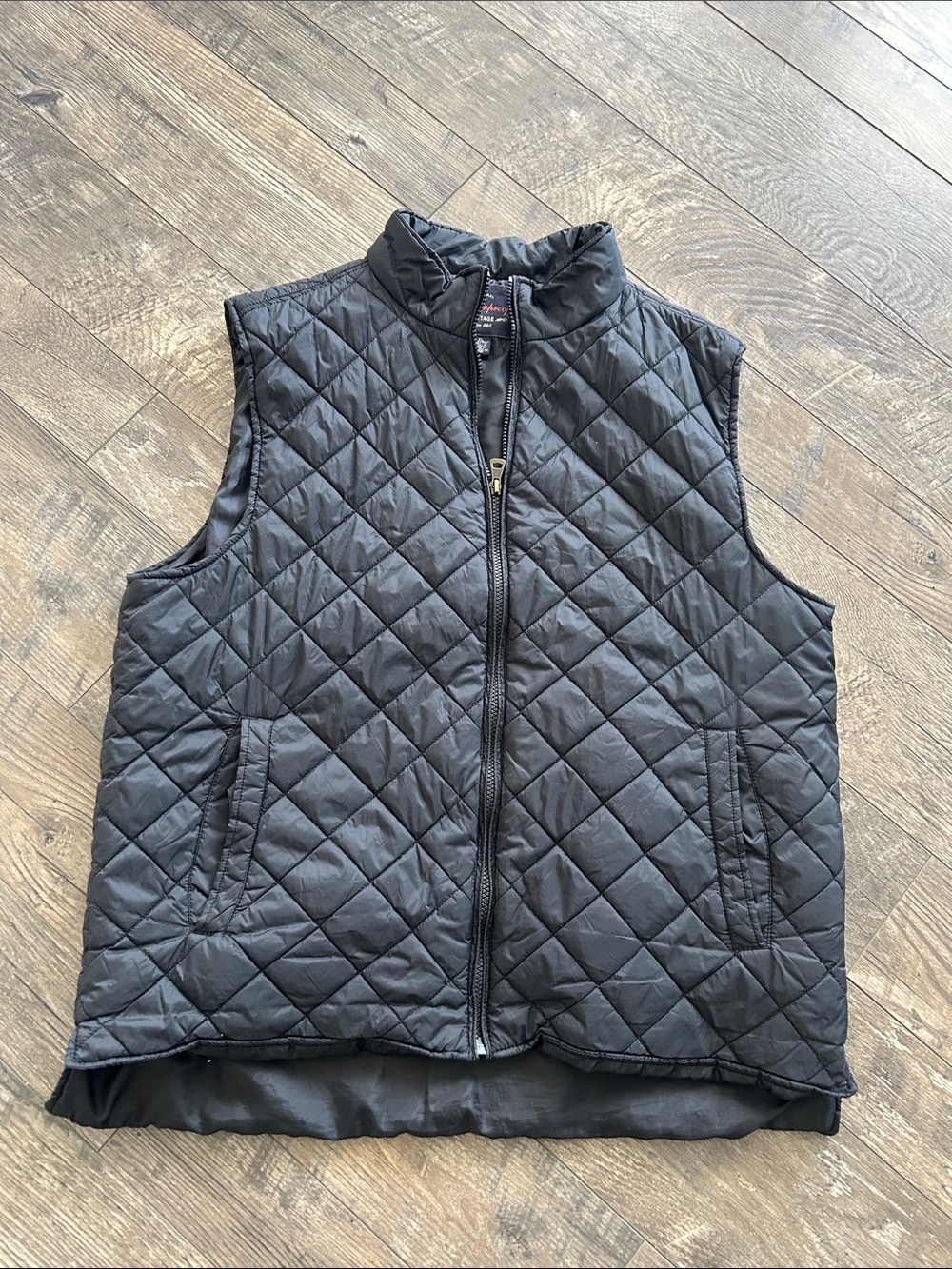 Weatherproof Brand Quilted Black Sleeveless Puffer Vest Men’s XL